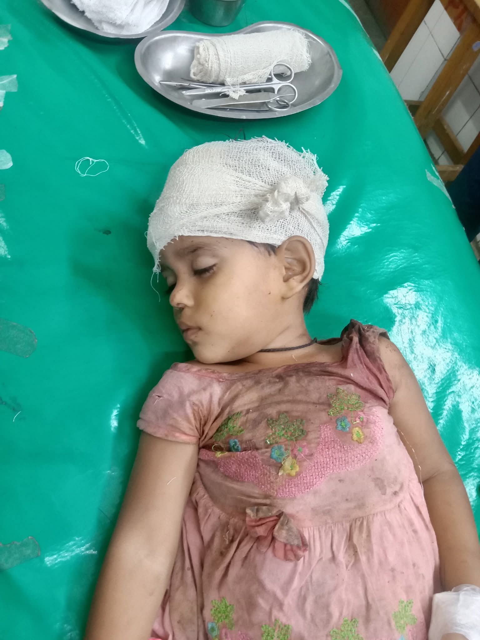 ইট দিয়ে চার বছরের শিশুর মাথা থেতলে দিয়েছে যুবলীগ নেতা