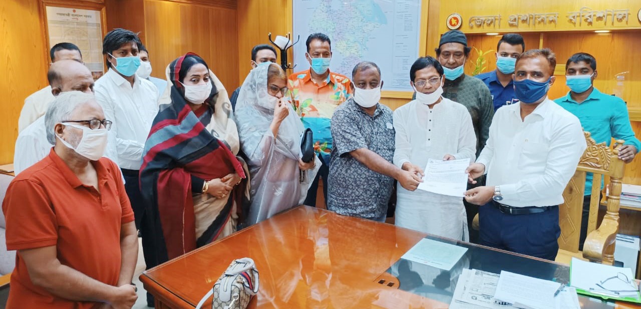 ভাঙ্গা-কুয়াকাটা ছয়লেন মহাসড়কের দাবিতে স্মারকলিপি