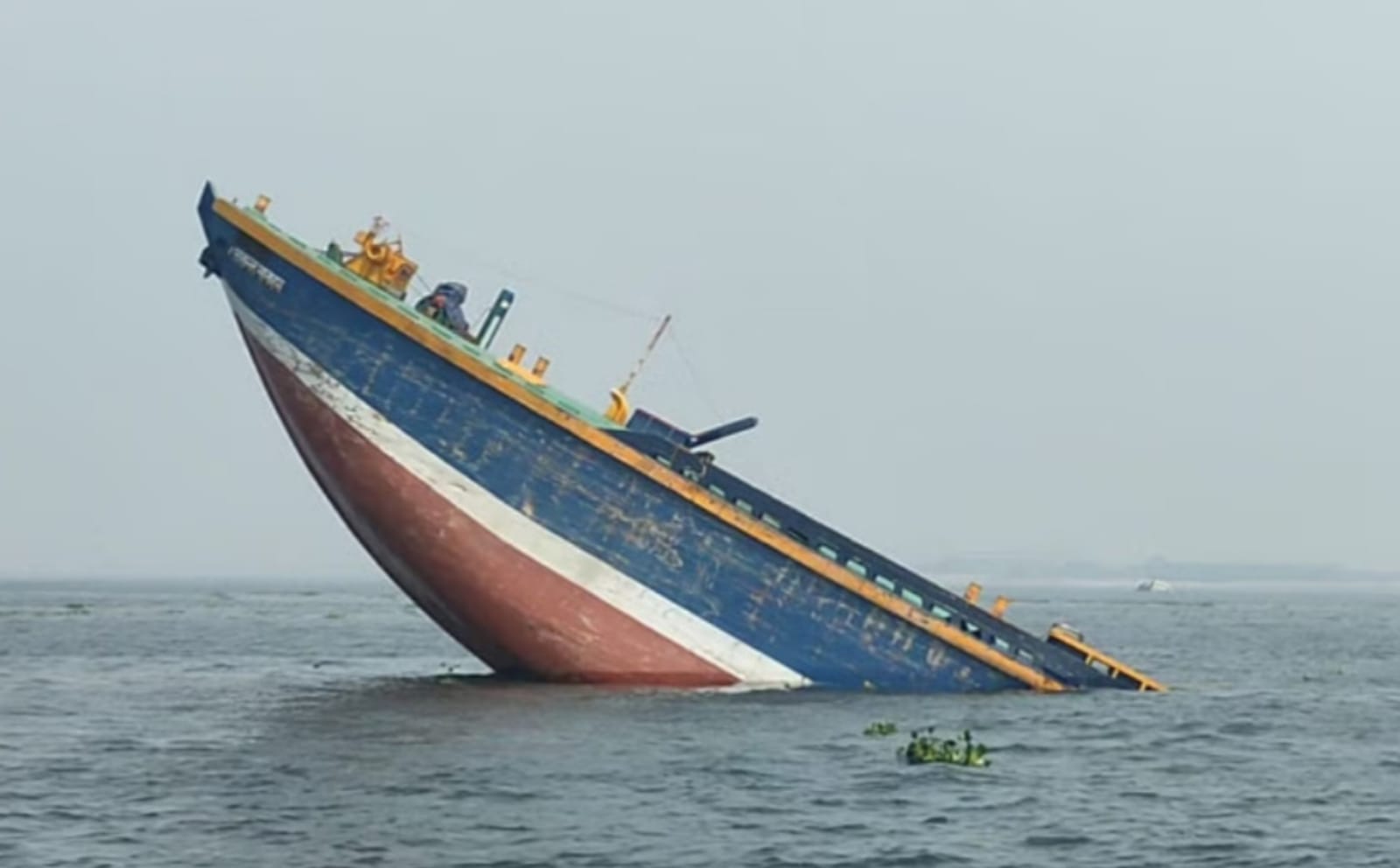মেঘনায় ডুবে গেছে ছয়টি বাল্কহেড